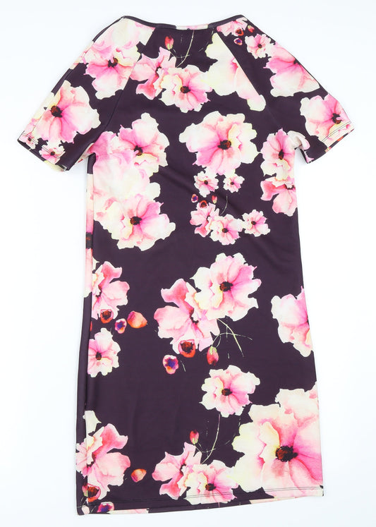 Only Womens Purple Floral  Shift  Size XS