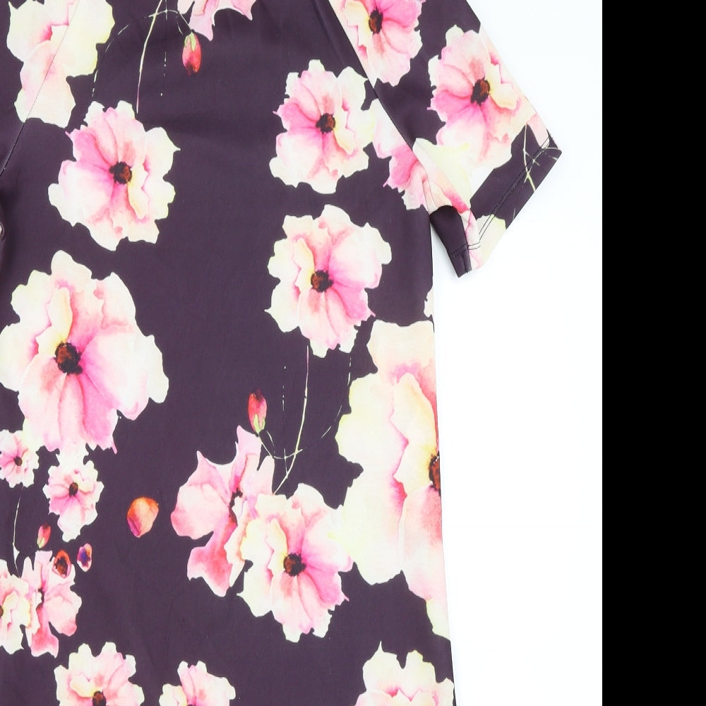 Only Womens Purple Floral  Shift  Size XS