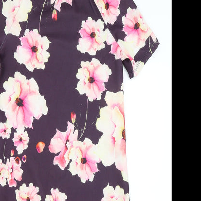 Only Womens Purple Floral  Shift  Size XS
