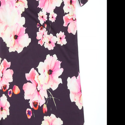 Only Womens Purple Floral  Shift  Size XS