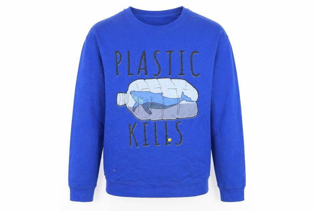 Mens UK Size S Lane Seven Blue Pullover Sweatshirt