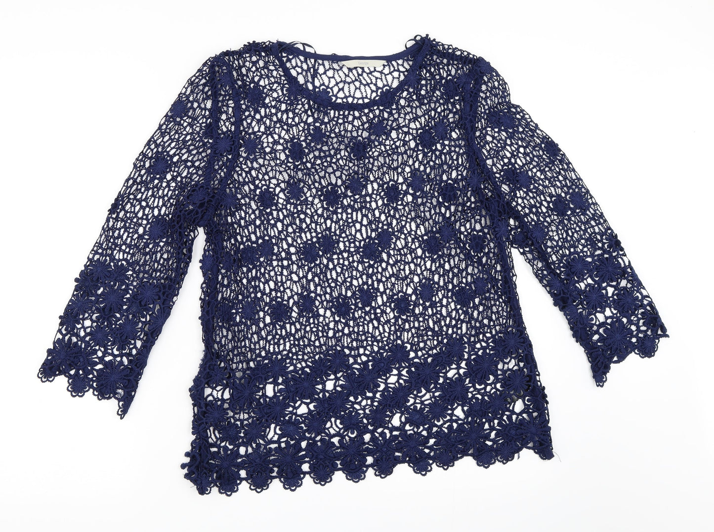 George Womens Blue   Basic Blouse Size 8