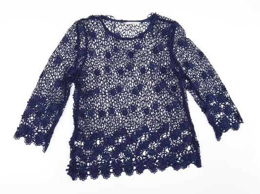 George Womens Blue   Basic Blouse Size 8