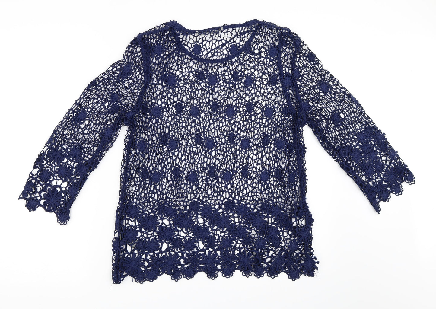 George Womens Blue   Basic Blouse Size 8