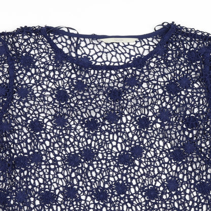 George Womens Blue   Basic Blouse Size 8