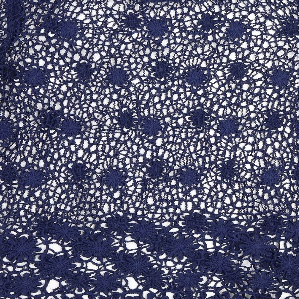 George Womens Blue   Basic Blouse Size 8