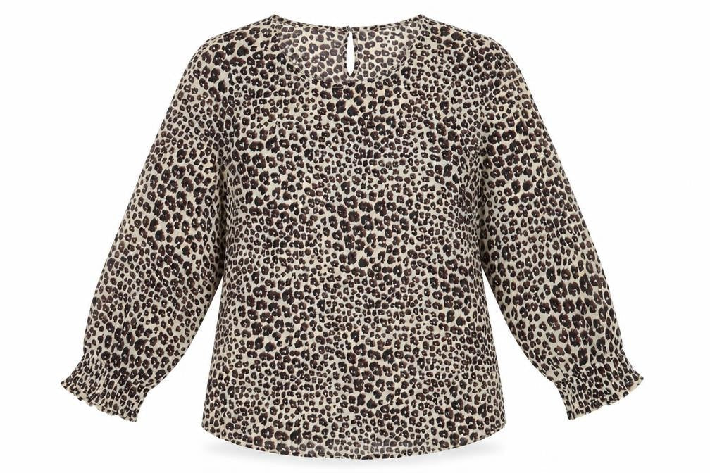 Womens UK Size 10 Preworn Beige Basic Blouse