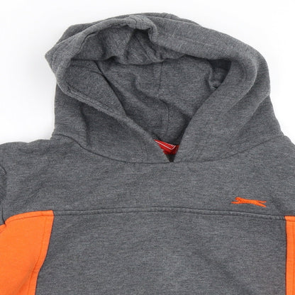Slazenger Boys Grey   Pullover Hoodie Size 5-6 Years