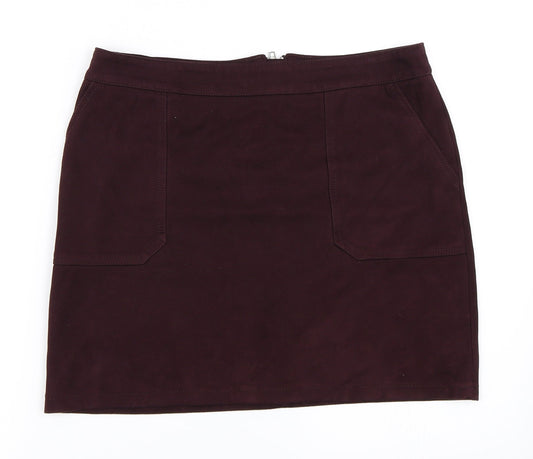 Dorothy Perkins Womens Red   Mini Skirt Size 10