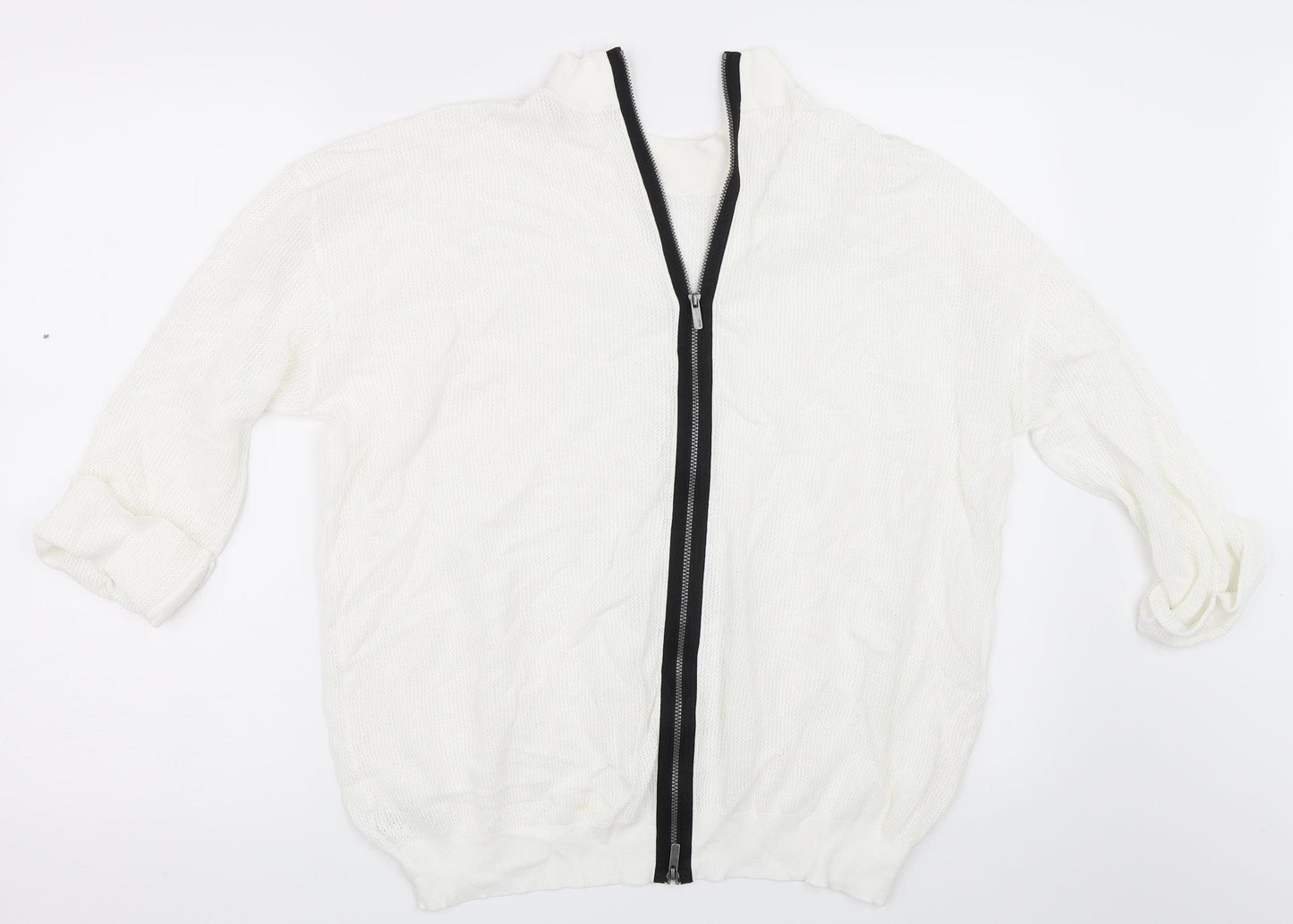 Womens UK Size 12 NEXT Ivory Basic T-Shirt