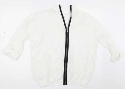 Womens UK Size 12 NEXT Ivory Basic T-Shirt