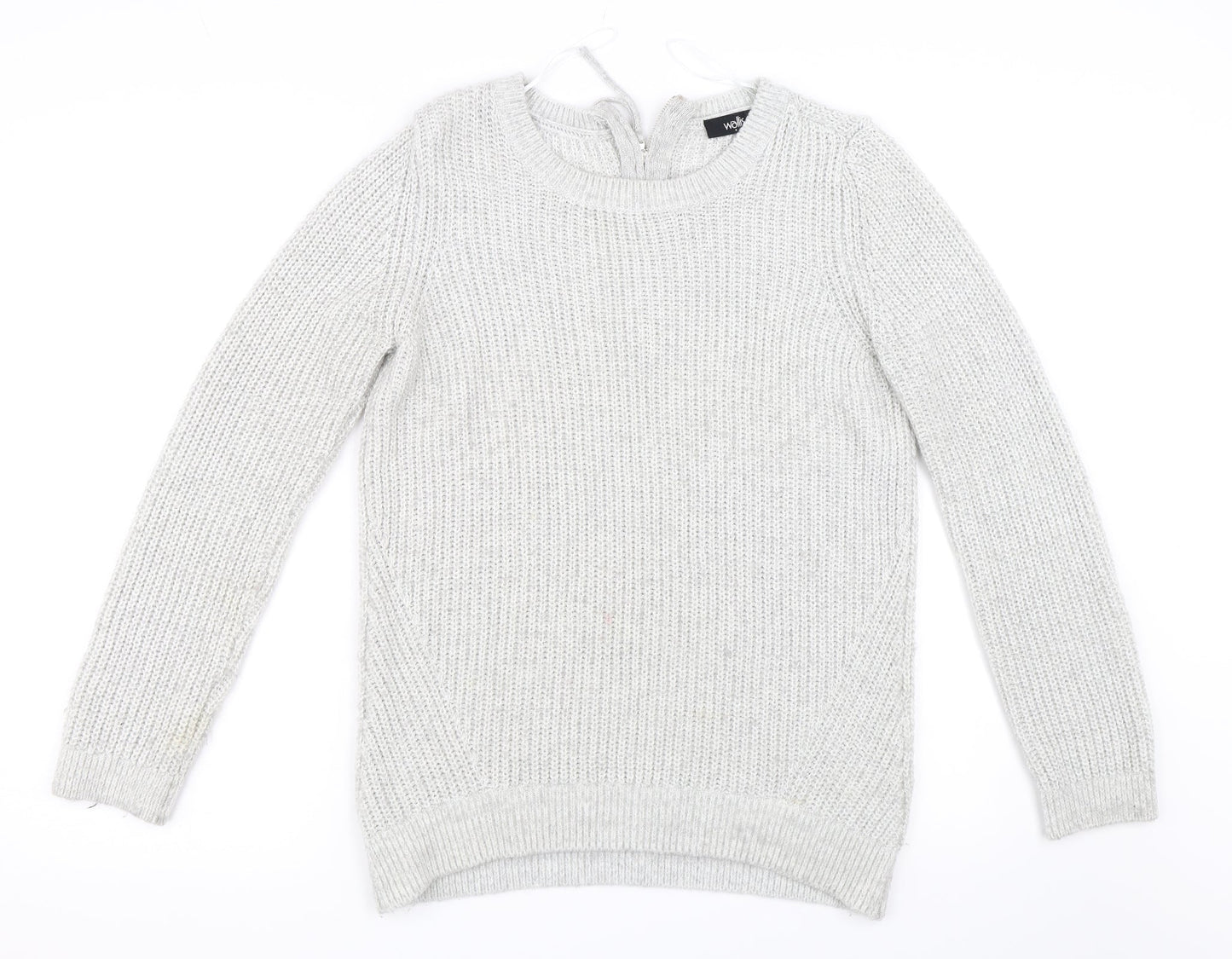 Wallis Womens Grey   Pullover Jumper Size S