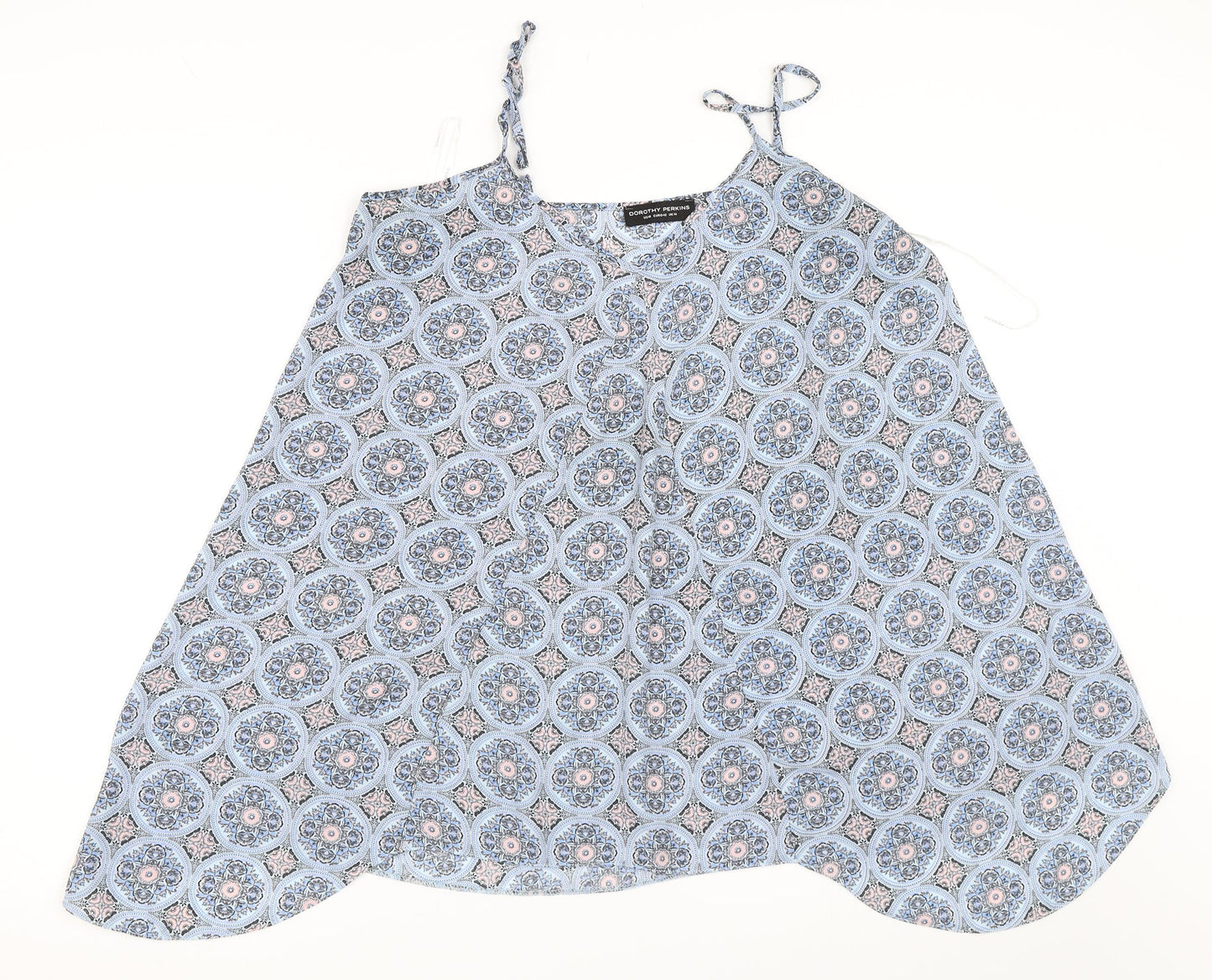 Womens UK Size 14 Dorothy Perkins Blue Basic Blouse