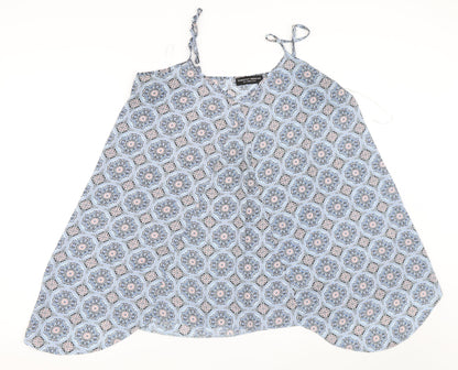 Womens UK Size 14 Dorothy Perkins Blue Basic Blouse