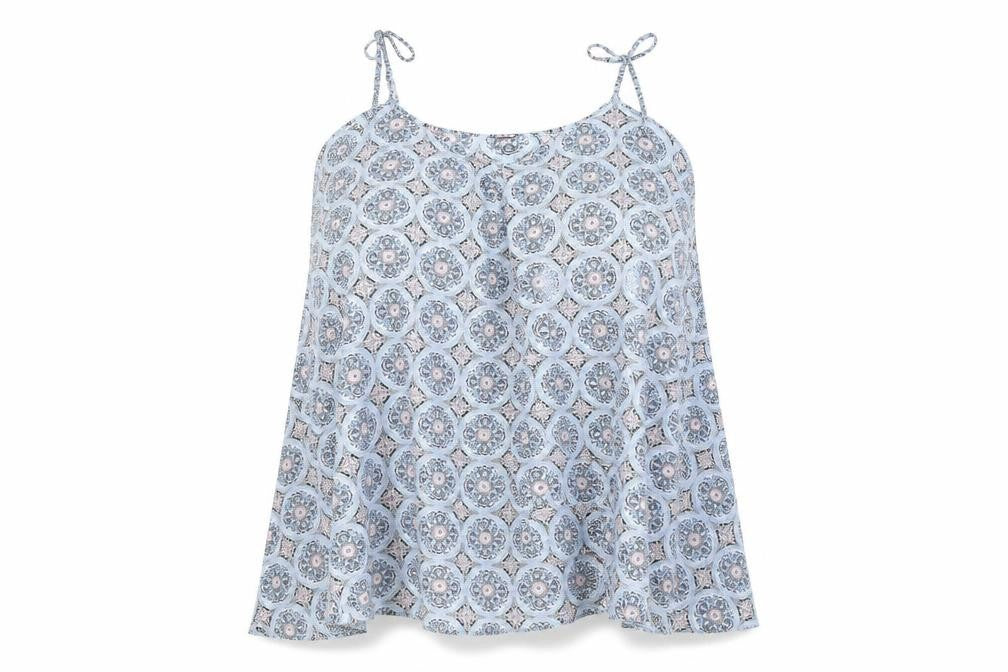 Womens UK Size 14 Dorothy Perkins Blue Basic Blouse