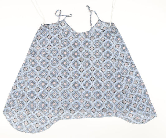 Womens UK Size 14 Dorothy Perkins Blue Basic Blouse