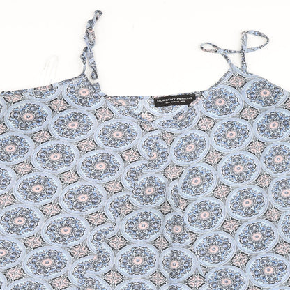 Womens UK Size 14 Dorothy Perkins Blue Basic Blouse