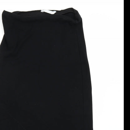 AMARANTO Womens Black   A-Line Skirt Size 8