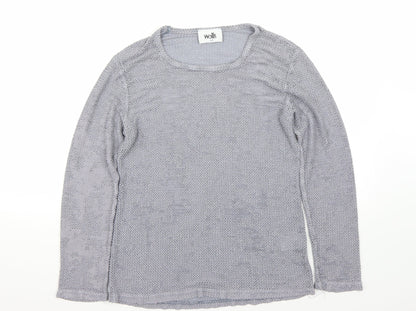 Womens UK Size 12 Wallis Grey Basic T-Shirt