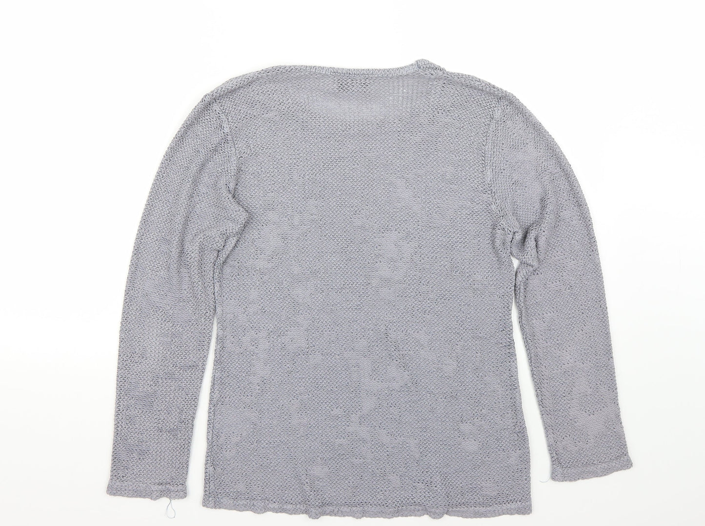 Womens UK Size 12 Wallis Grey Basic T-Shirt