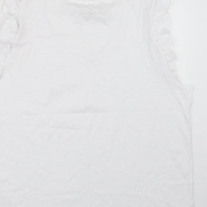 Womens UK Size 22 Capsule White Basic T-Shirt