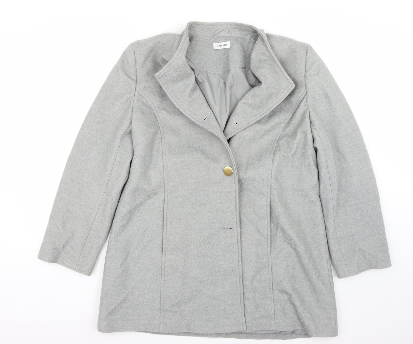 Damart Womens Grey   Jacket Coat Size 16