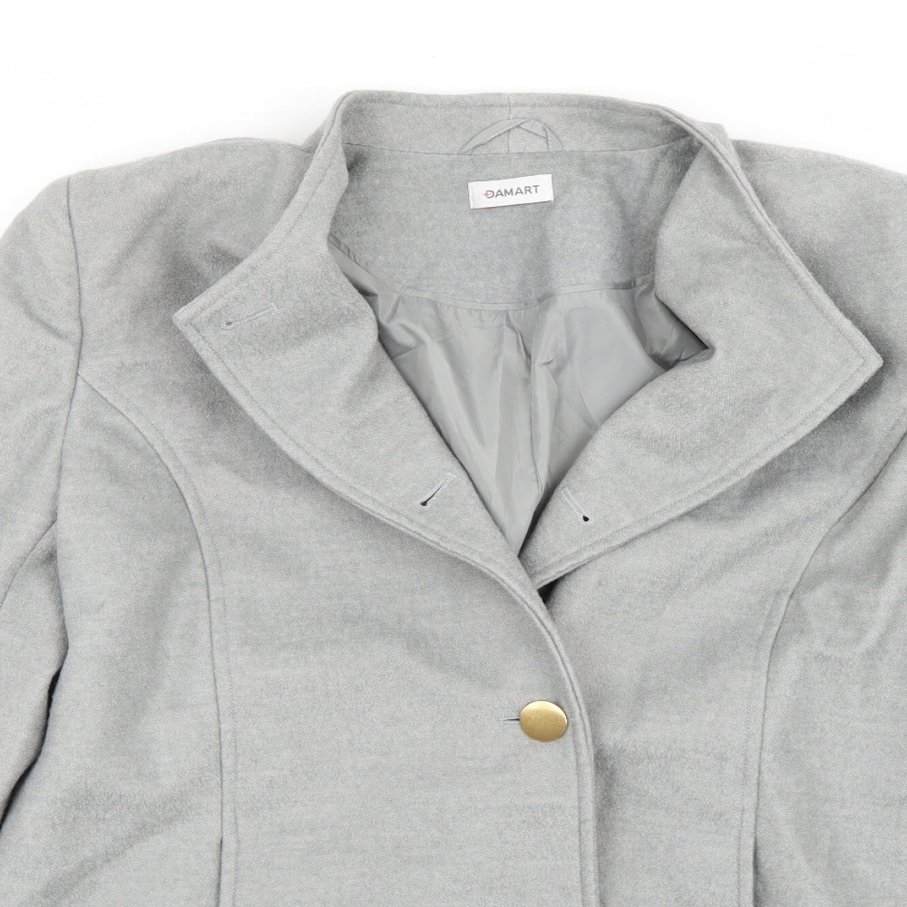 Damart Womens Grey   Jacket Coat Size 16