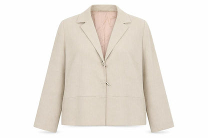 Warp + Weft Womens Beige   Jacket Blazer Size 18