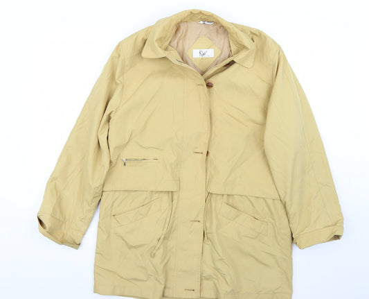 Klass Womens Beige   Jacket Coat Size M