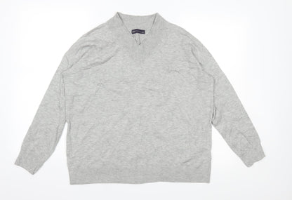 Marks and Spencer Mens Grey  Knit Pullover Jumper Size M