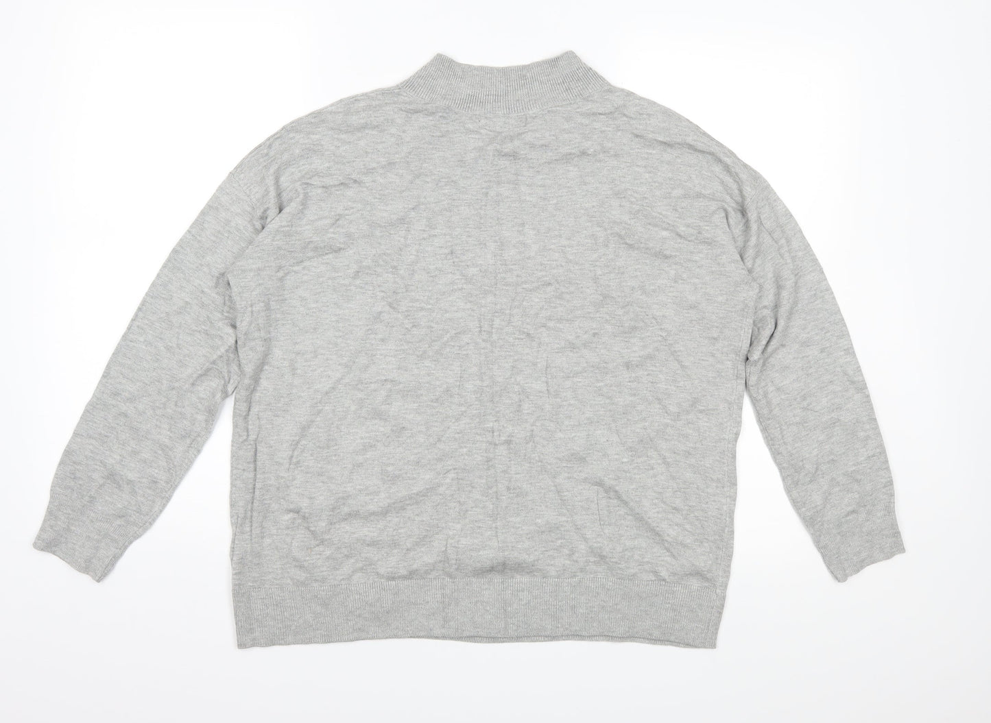 Marks and Spencer Mens Grey  Knit Pullover Jumper Size M