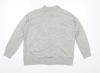 Marks and Spencer Mens Grey  Knit Pullover Jumper Size M