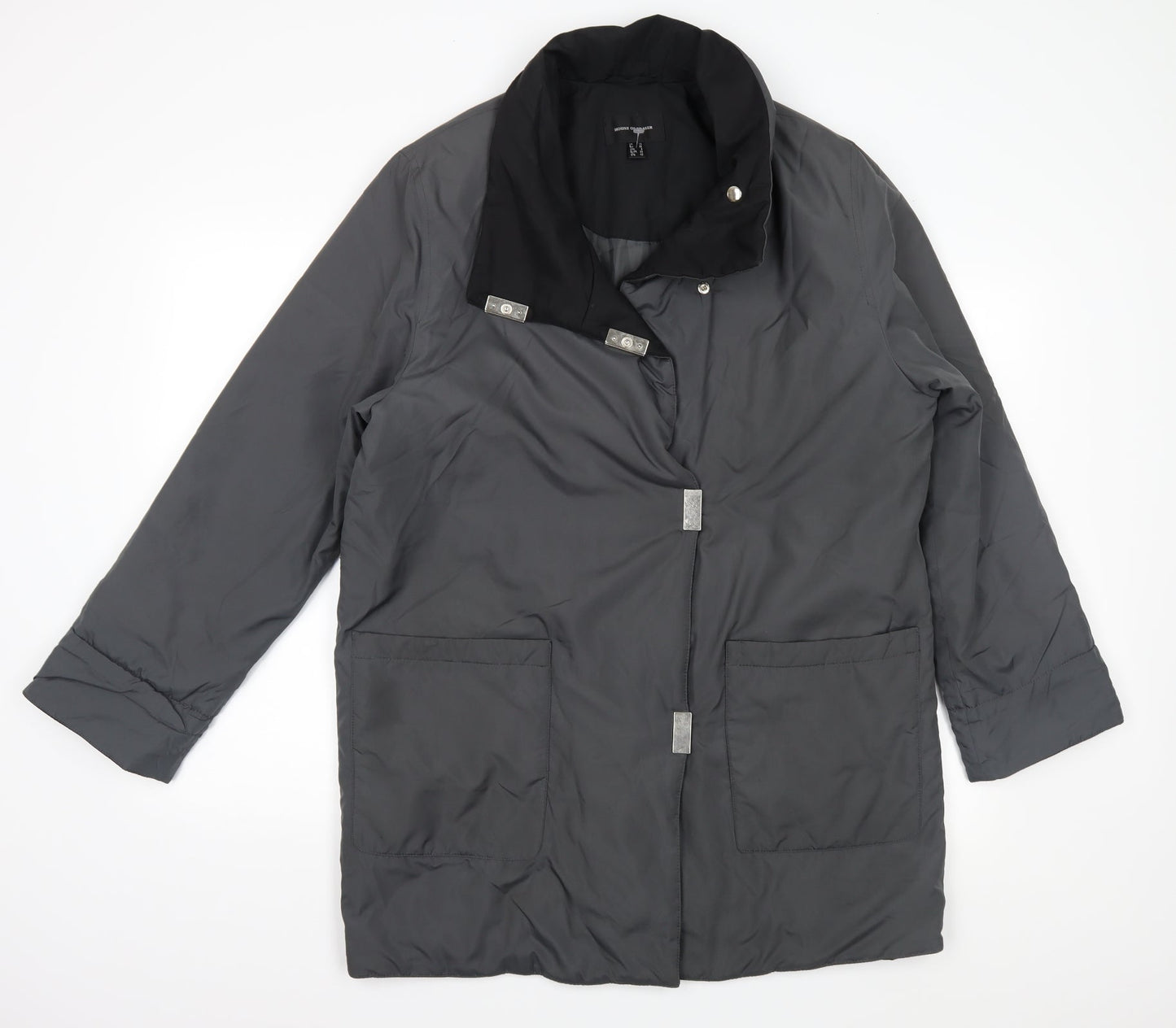 House of Fraser Womens Grey   Overcoat Coat Size 10