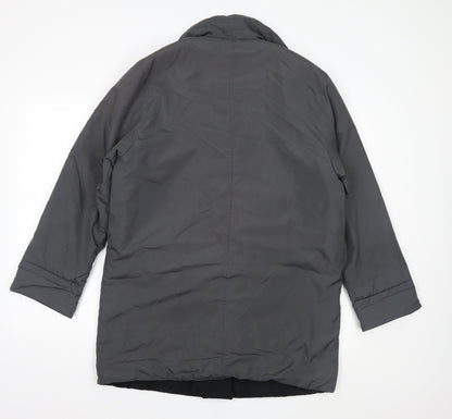 House of Fraser Womens Grey   Overcoat Coat Size 10