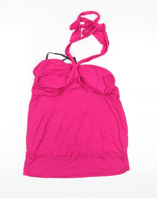 Womens UK Size 14 Dorothy Perkins Pink Basic Blouse