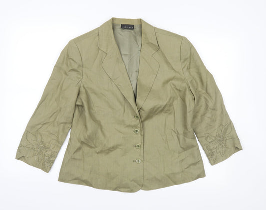 Alex & Co Womens Green   Jacket  Size 14