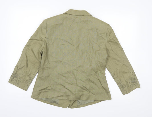Alex & Co Womens Green   Jacket  Size 14