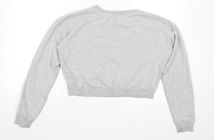 Miss Selfridge Womens Grey   Pullover Sweatshirt Size 10