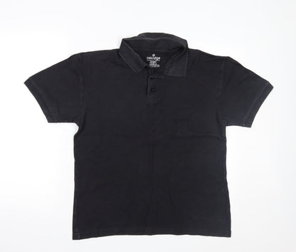 Oakridge Mens Black    Polo Size M