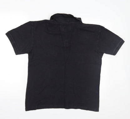 Oakridge Mens Black    Polo Size M