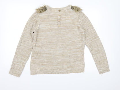 George Womens Brown  Knit Pullover Jumper Size 12