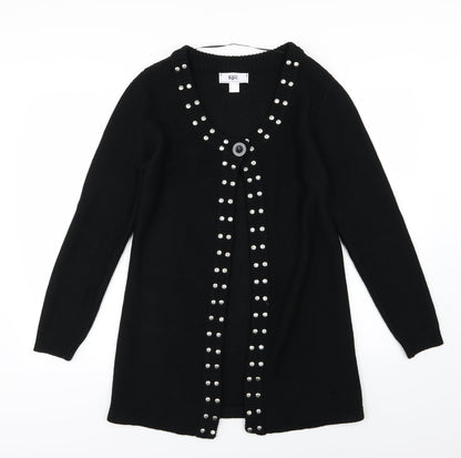 bonprix Womens Black  Knit Cardigan Jumper Size S