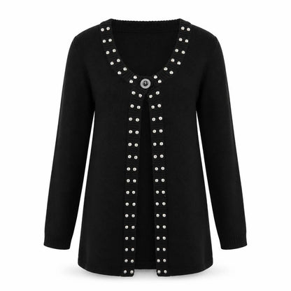 Bonprix Womens Black  Knit Cardigan Jumper Size S