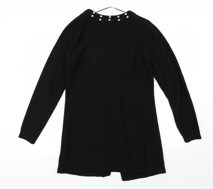 bonprix Womens Black  Knit Cardigan Jumper Size S