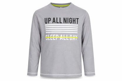 Very Boys Grey   Basic T-Shirt Size 7 Years  - up all night