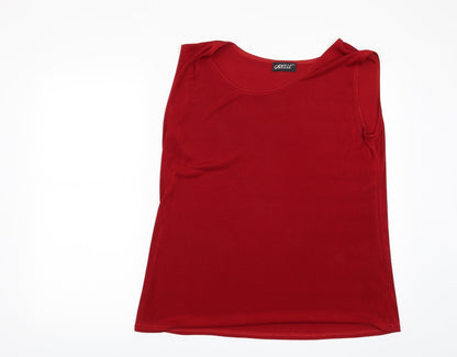 Gazelle Womens Red   Basic Blouse Size L