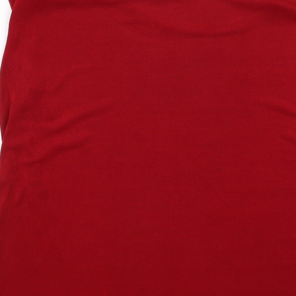 Gazelle Womens Red   Basic Blouse Size L