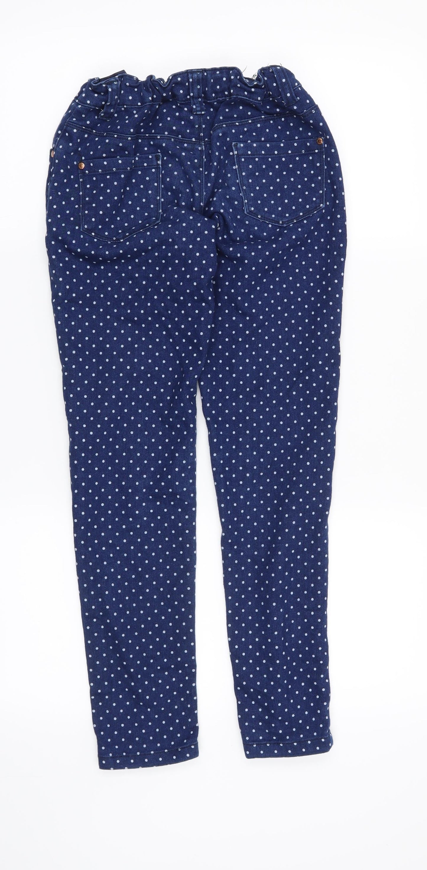 Denim CO Girls Blue Polka Dot  Skinny Jeans Size 10-11 Years