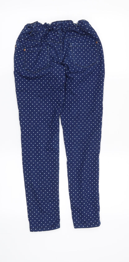 Denim CO Girls Blue Polka Dot  Skinny Jeans Size 10-11 Years