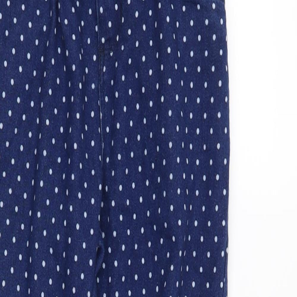Denim CO Girls Blue Polka Dot  Skinny Jeans Size 10-11 Years